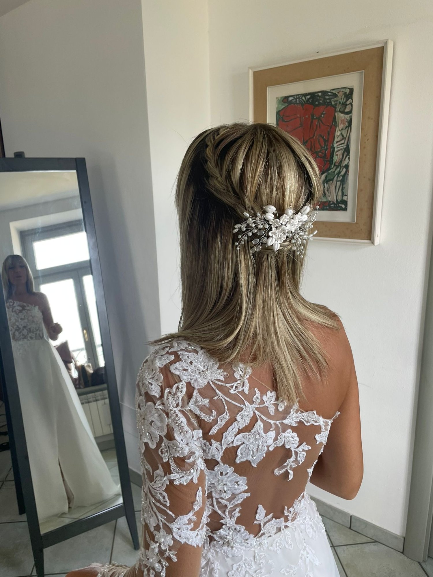 Semi-raccolto con accessorio floreale